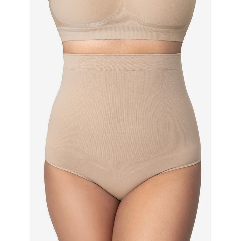 Empetua‎ Womens Size XL/XXL High Waisted Shaper Panty Brief in Beige $40 001